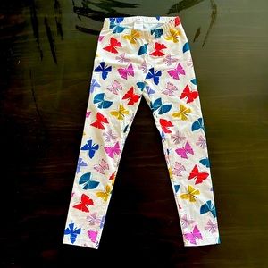 Hanna Andersson Butterfly Leggings Size 8